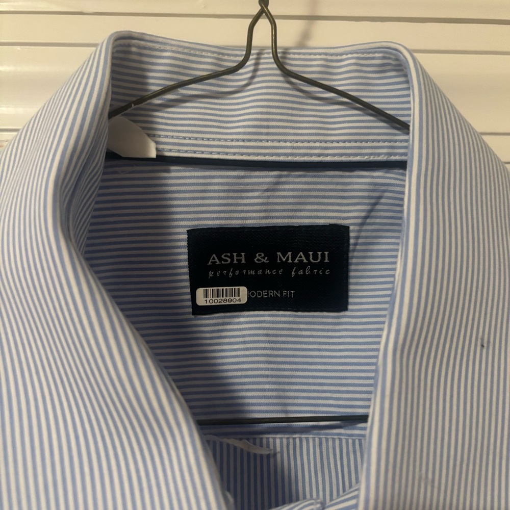 Blue Striped Men's Shirt. Brand new. Never worn.
